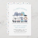 Recherche de animal train anniversaire invitations Garçon