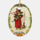 Recherche de sorcière sur le balai ornements Chat noir