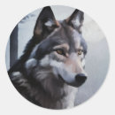 Recherche de loup chien autocollants Sauvage