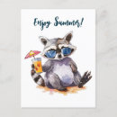 Recherche de raton laveur cartes postales Vacances
