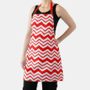Recherche de motif zigzag tabliers Rouge