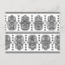 Recherche de main hamsa cartes postales Zendoodle