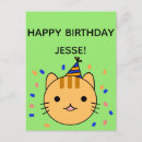 Recherche de chat orange cartes postales Pour enfants