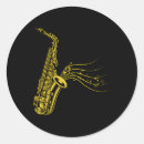 Recherche de joueur de saxophone autocollants Saxophoniste