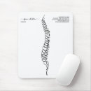 Recherche de colonne vertébrale tapis souris Squelette