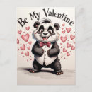 Recherche de panda noir et blanc cartes postales Drôle