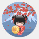 Recherche de kokeshi doll autocollants Poupée