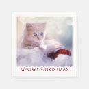 Recherche de chaton mignon serviettes Noël de la métropole