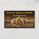 Recherche de nourriture mexicaine cartes visite Taquizas