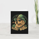 Recherche de chien chanceux vœux cartes Trèfles