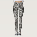Recherche de rayures noires et blanches leggings Amusant