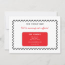 Recherche de joyeux 11x16 invitations Rouge