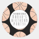 Recherche de basketball autocollants Orange