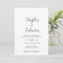 Recherche de noir et blanc moderne invitations Minimum