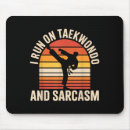 Recherche de coups pied tapis souris Taekwondo