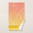 Recherche de paisley bain serviettes Rouge