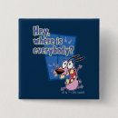 Recherche de le courage de badges Chien de dessins animés