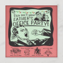 Recherche de fête au bureau de vacances invitations Rétro