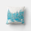 Recherche de paysage de neige coussins Arbre