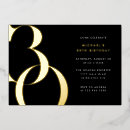 Recherche de contemporain anniversaire invitations Élégant