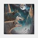 Recherche de lune de loup magnets Imaginaire