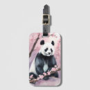 Recherche de panda bagages étiquettes Aquarelle