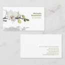 Recherche de fleurs blanches cartes visite Nature