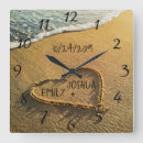 Recherche de mariage de plage horloges Jeunes mariés