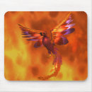 Recherche de oiseau phoenix tapis souris Flammes