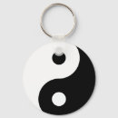 Recherche de ying yang porteclés Noir