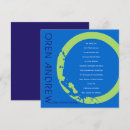 Recherche de mitzvah de barre invitations Bleu