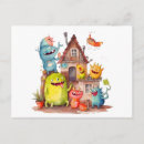 Recherche de monstre enfant cartes postales Pour tous