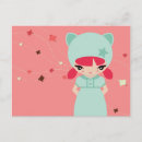 Recherche de oiseau kawaii cartes postales Rose