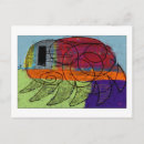 Recherche de puce cartes postales Bleu