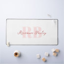 Recherche de blanc rose tapis souris Monogrammé