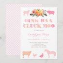 Recherche de oink baa moo anniversaire invitations Zoo