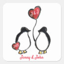 Recherche de de pingouin mariage autocollants Romantique