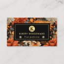 Recherche de feuille orange cartes visite Aquarelle