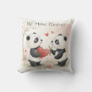 Recherche de panda enfant coussins Aquarelle