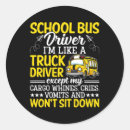 Recherche de transport scolaire autocollants Chauffeur de bus