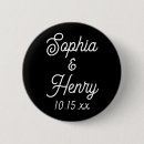 Recherche de mariage vintage badges Blanc