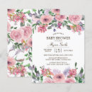 Recherche de lavande 11x14 invitations Rose