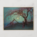 Recherche de bois vintage cartes postales Lune