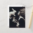 Recherche de lapin noir blanc cartes postales Unique