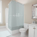 Recherche de rideaux douche Vert sauge