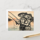 Recherche de pêche drôle cartes postales Homme