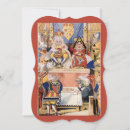 Recherche de roi et reine des coeurs invitations Vintage