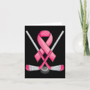 Recherche de nous hockey vœux cartes Cancer du sein