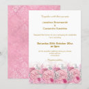 Recherche de damassé florale rose Invités