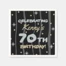 Recherche de 70th birthday serviettes Noir